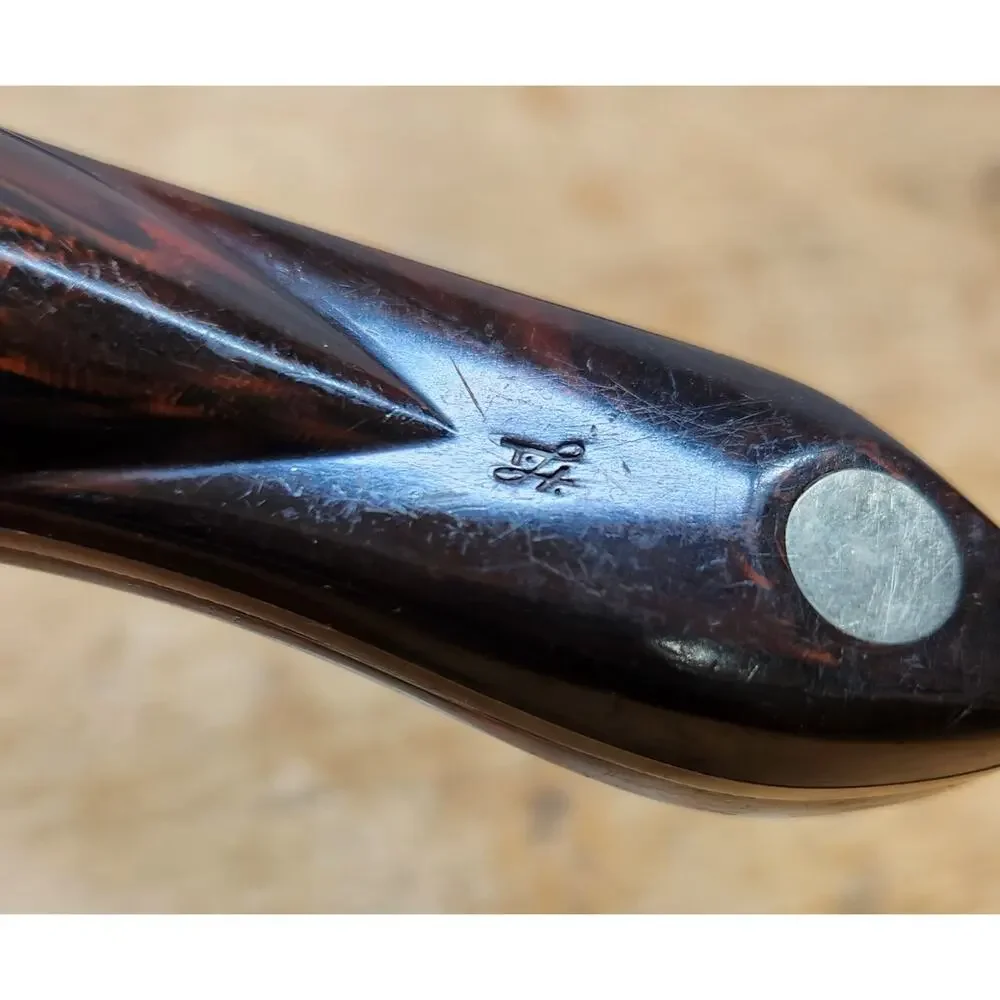 70's CUTCO Knife 1725 9” Blade Brown/Orange Marbled Handle USA‎ Hippie Years